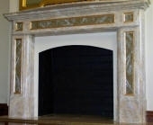 Painted Marble Fireplace