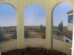 Lime Wash Paint, Lime Wash Archway, Italian Country Mural, Italian Countryside Painting, Painter Nedlands 