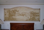 Sepia Painted Mural, Painted Wall Mural Perth WA, Creative Colours Mural, Painter Swanbourne