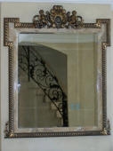 MDF Mirror - Painted Inlays in Faux Marble Finish, Edges in Three Colour Decorative Paint Finish